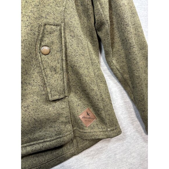 Eddie Bauer Olive Green Womens Hooded Full Zip Jacket Size L Casual - Picture 2 of 5